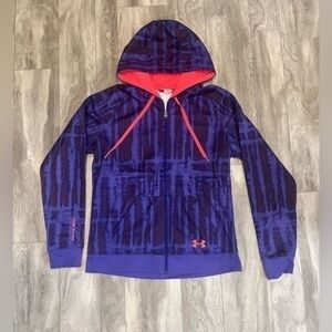 Under armor- girls medium zip up hoodie